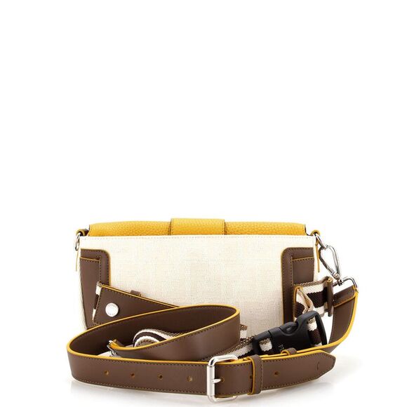 Fendi Baguette Convertible Belt Bag Zucca Canvas with Canvas and Leather Medium - Picture 3 of 9